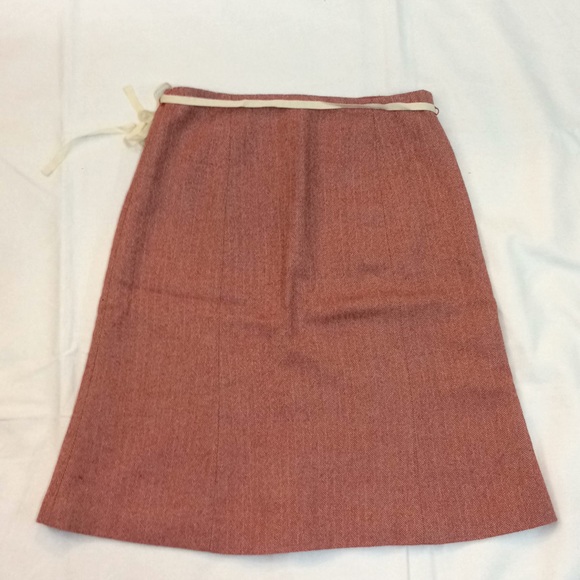 Last Chance! J. Crew red wool skirt - Picture 5 of 7